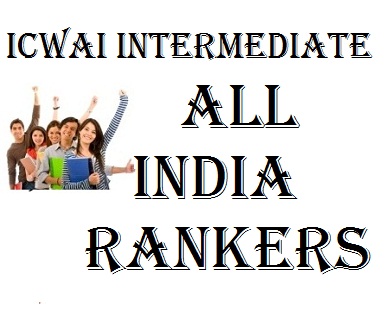 icwai intermediate rankers