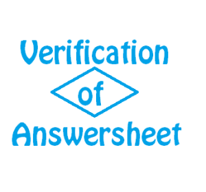 verification of cs answersheets